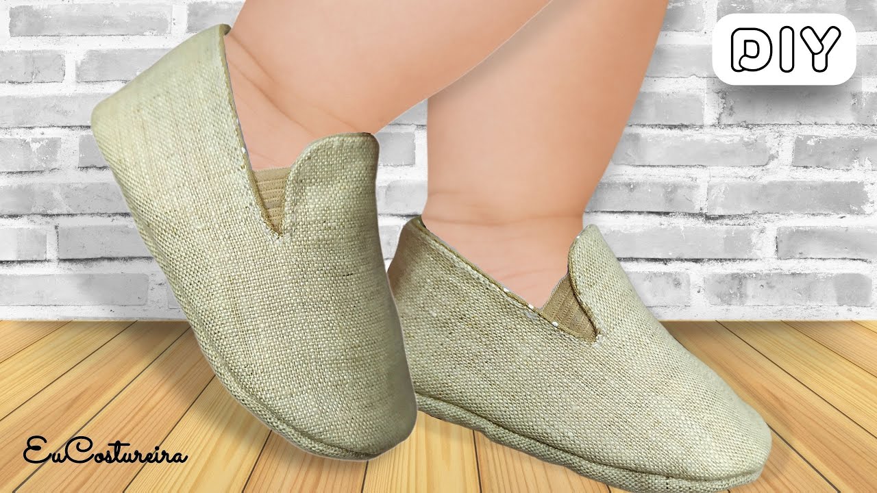 DIY Sapatinho de bebê / Sapatinho slipper