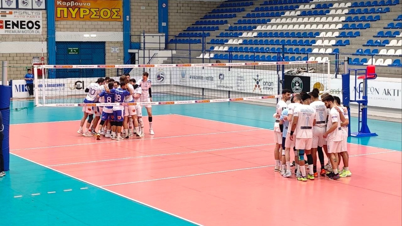 Cyprus Volleyball League. Anorthosis - Pafiakos.
