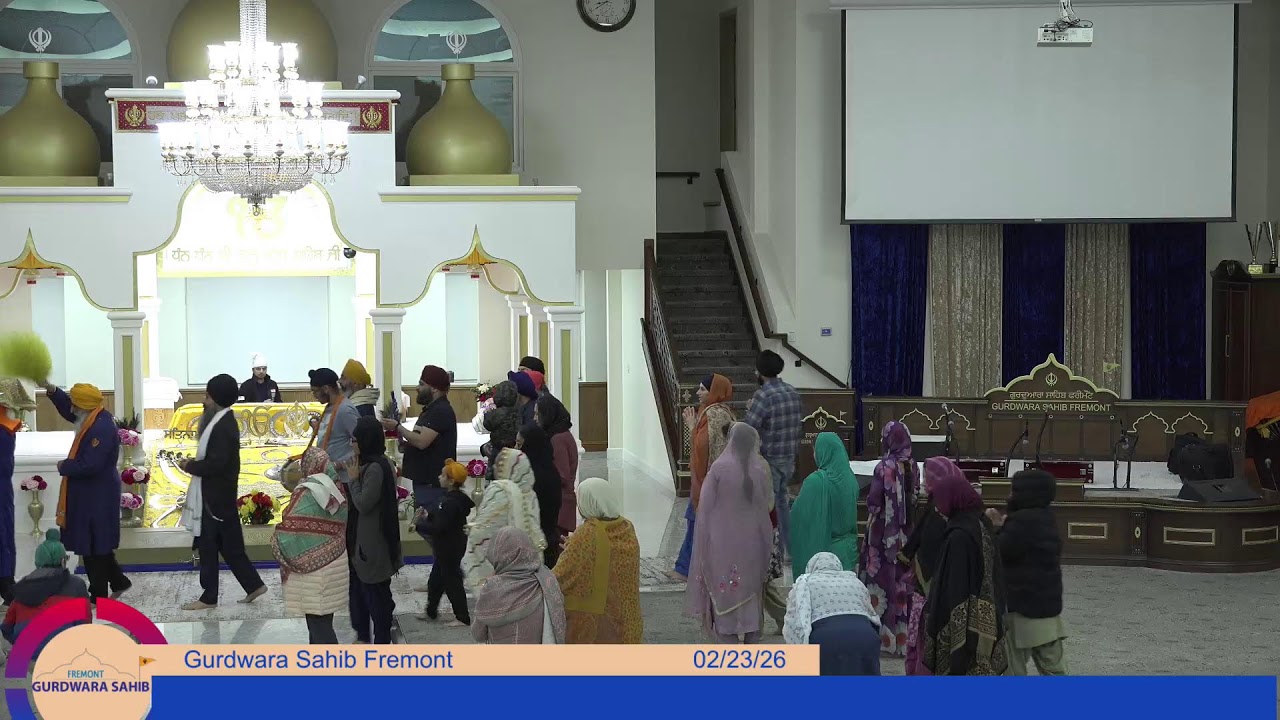 Gurdwara Sahib Fremont Evening Diwan 2026-02-23