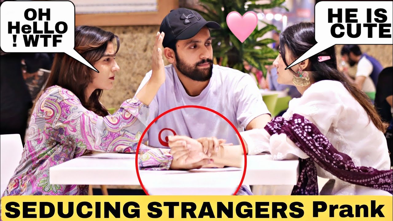 CUTE GIRL STARING AT STRANGERS PRANK IN MALL@Crazy Comedy