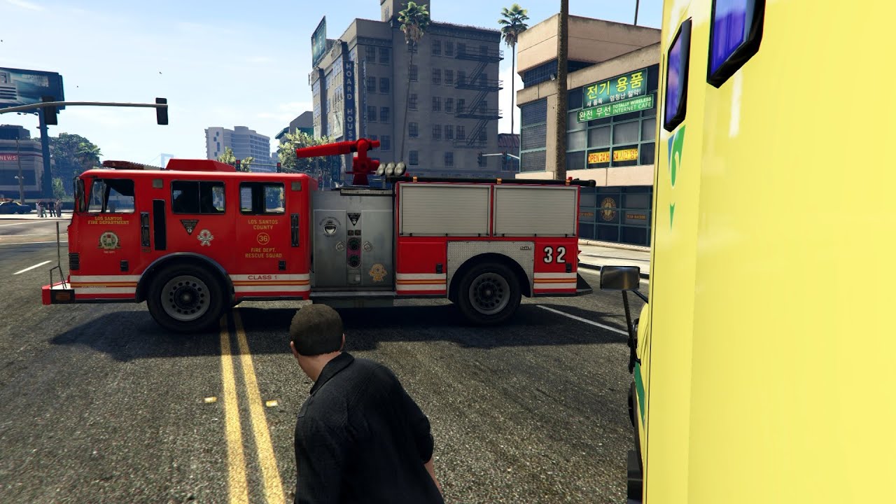 GTA V - Sir&egrave;ne Deux Tons Pompiers  French Fire Service Siren _REVIEW
