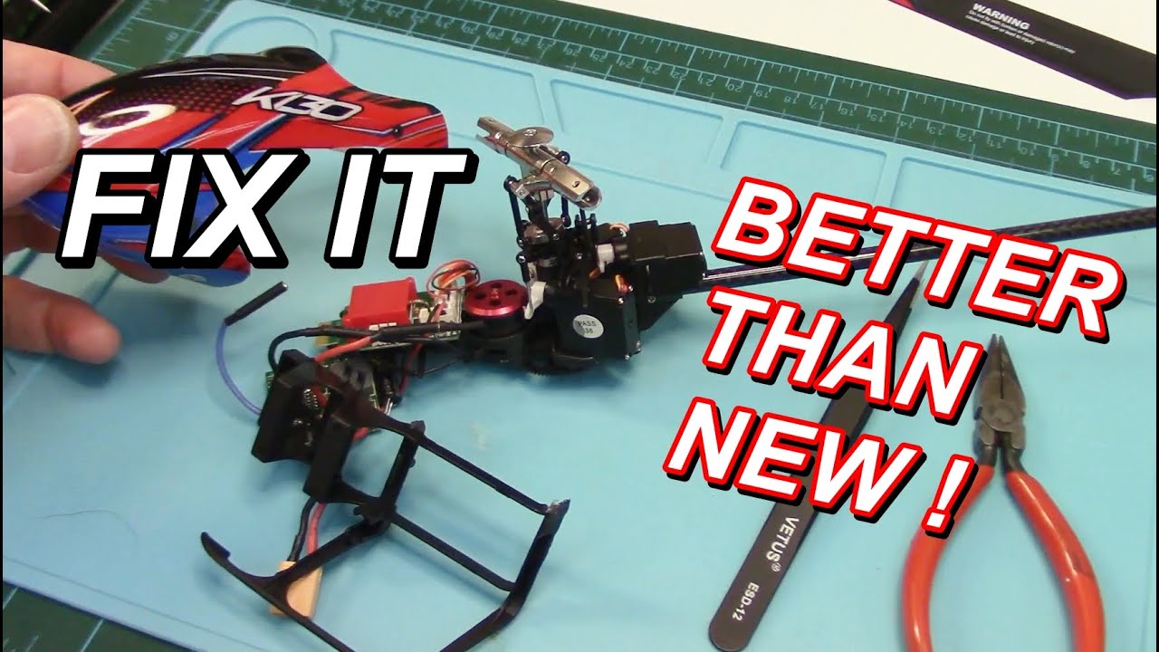 RC Helicopter Repair - What to Check, How to Fix, Tips & Test Flight.