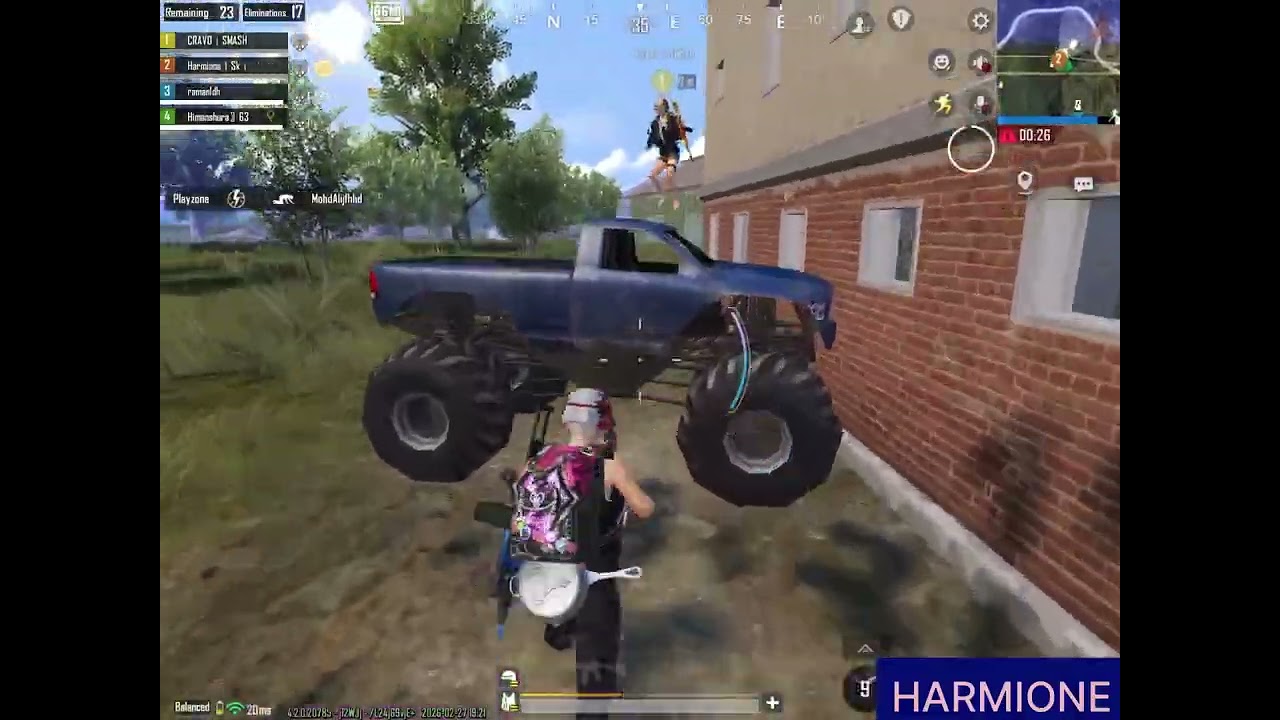 Erangel squad match