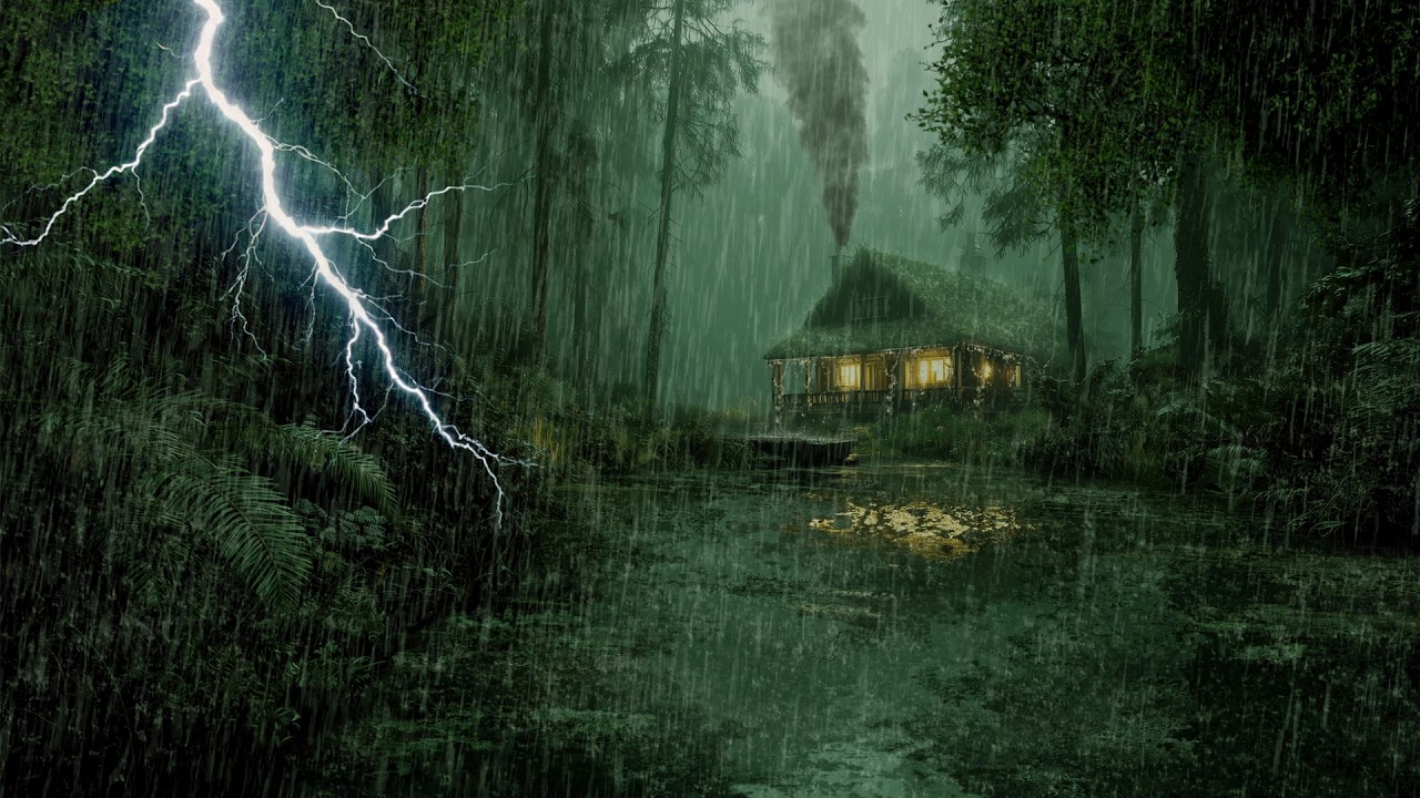 HEAVY RAIN AND THUNDER SOUNDS - DEEP SLEEP | Thunderstorm for Sleeping - Rain Sound Comfort #2