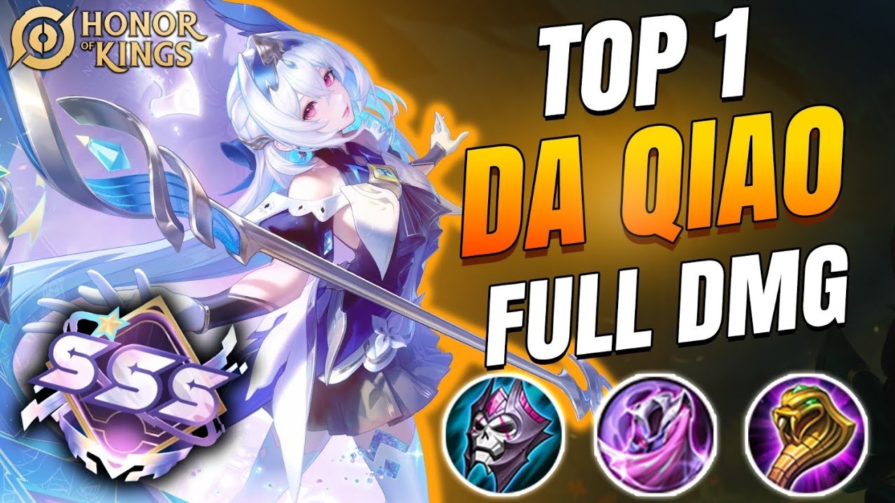 TOP 1 DA QIAO DOMINATES  HIGH RANK with Manga Crossover Skin 🔥 | Honor of Kings