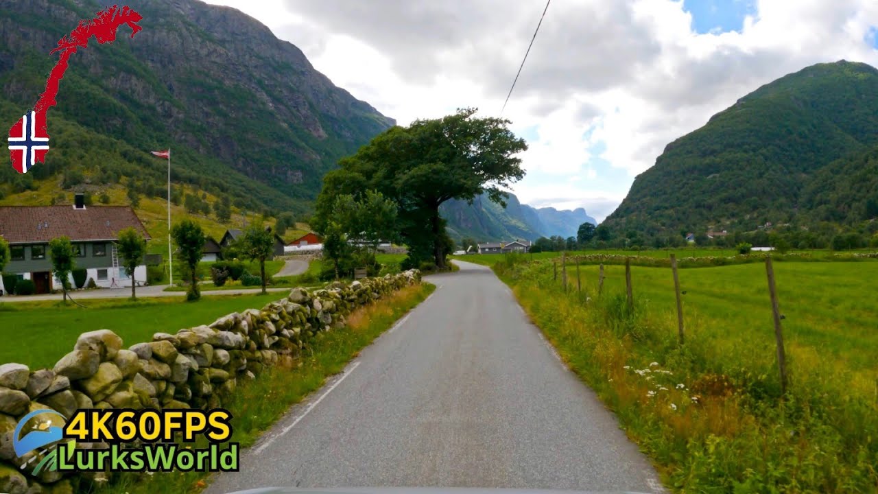 Driving in Norway - Månafossen To Veen Gardscamping - 4K60 Road Trip
