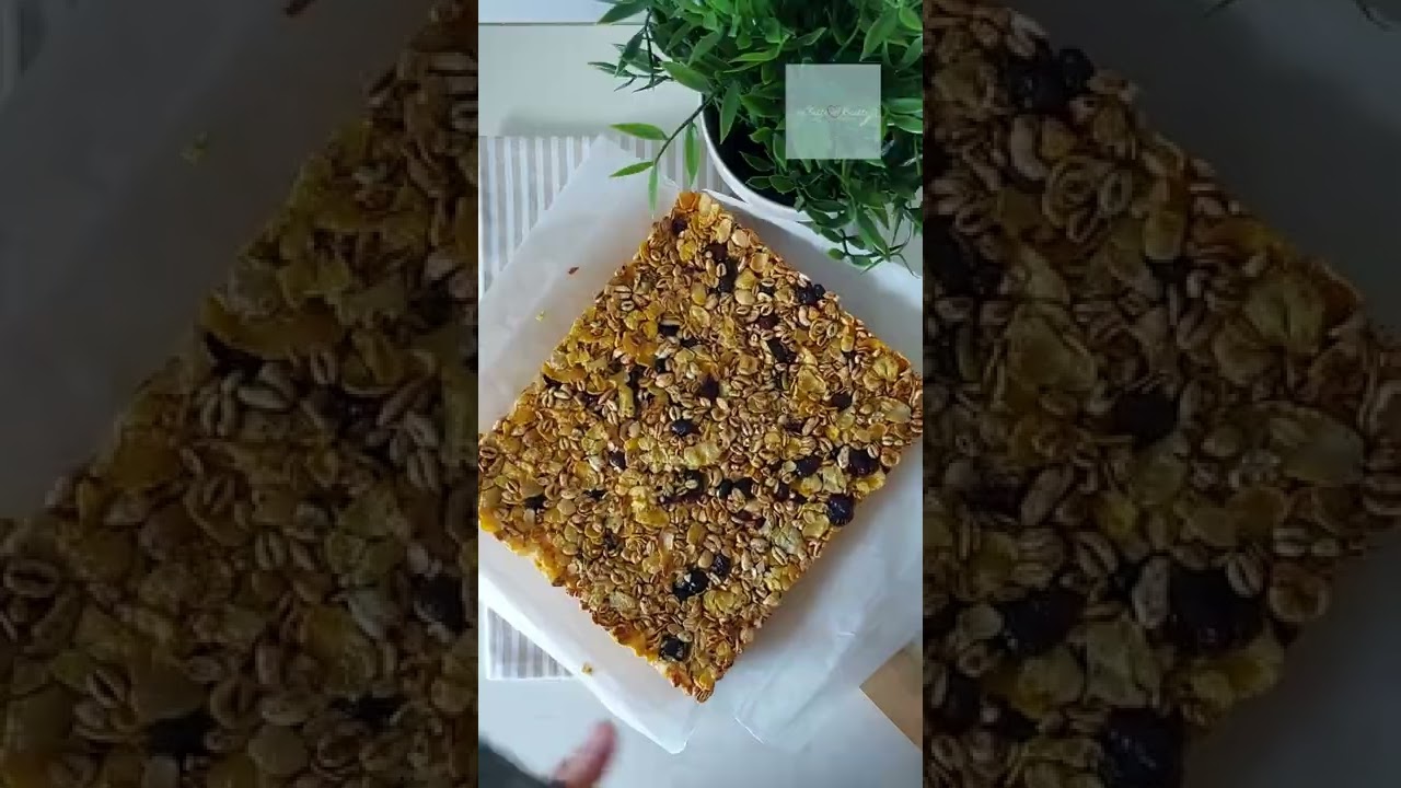 Barrette ai cereali e frutta secca