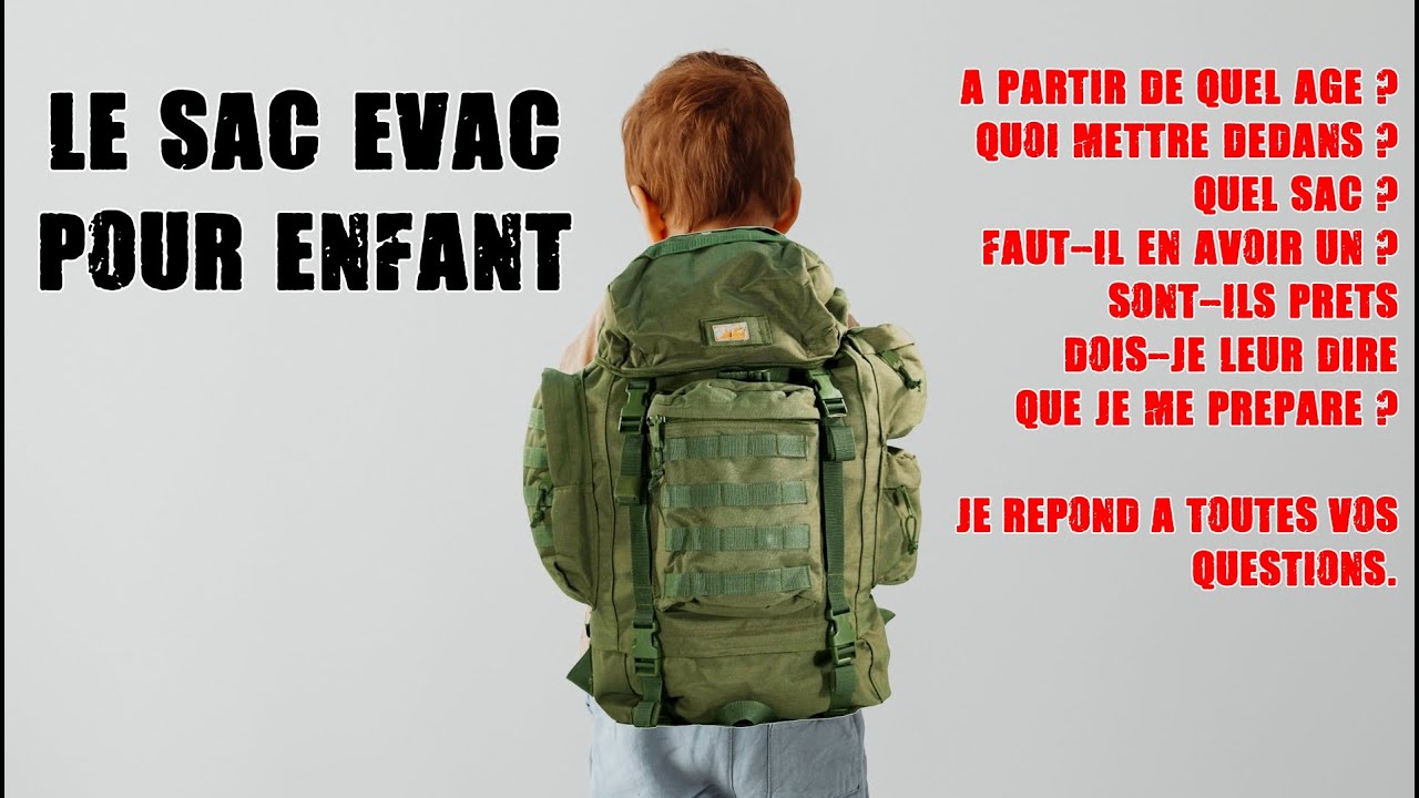 LE SAC EVAC pour ENFANTS