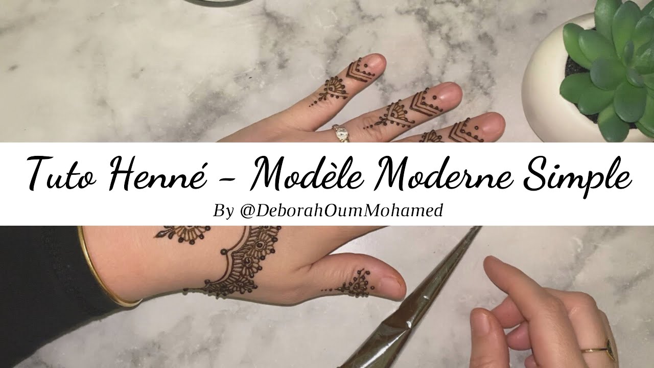 Tuto Henné - Modèle #2 Morderne Simple.