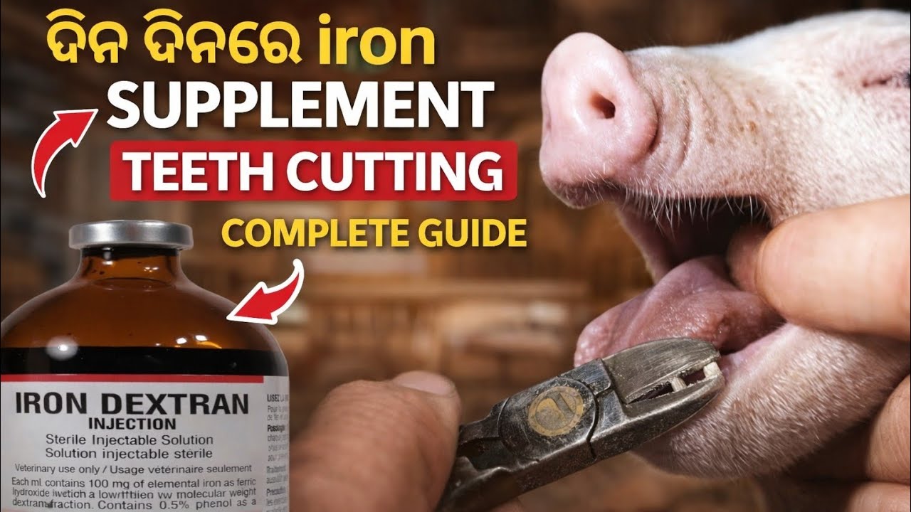 Piglet Iron Injection aur Teeth Cutting | Complete Guide 2026