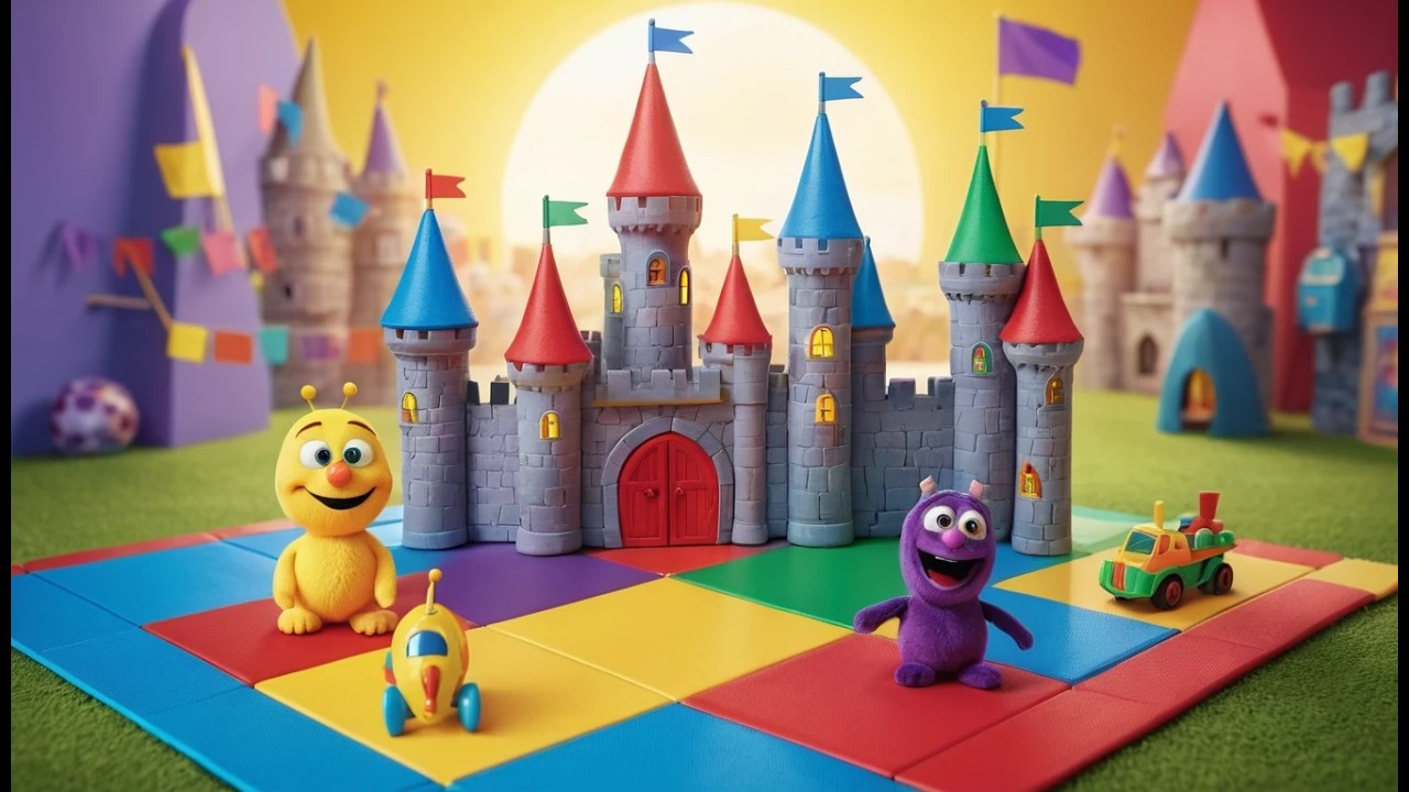 Five Little Toy Castles Shine Shine Shine | Magical Playtime & Counting Rhyme
