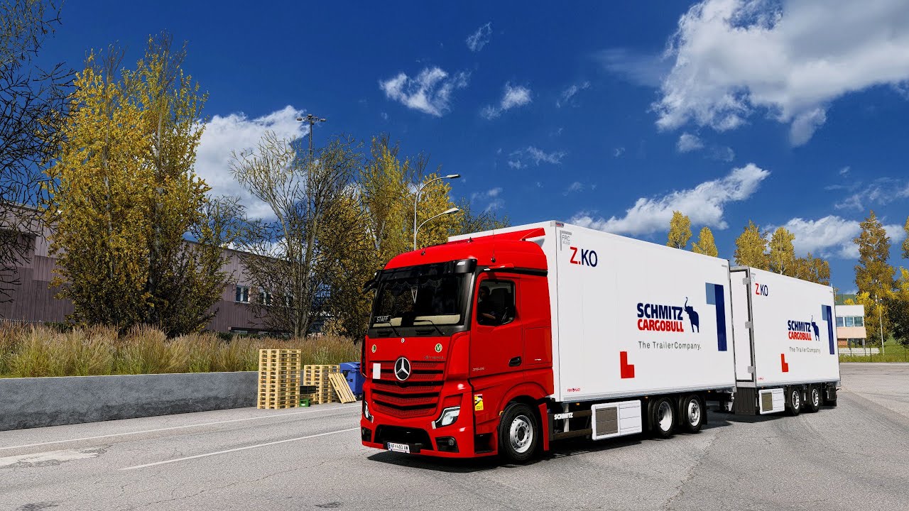 Realistic Driving & Mods Mercedes Actros MP5 2546 Euro Truck Simulator 2 POV Drive 4K 1.52+Wheel Cam