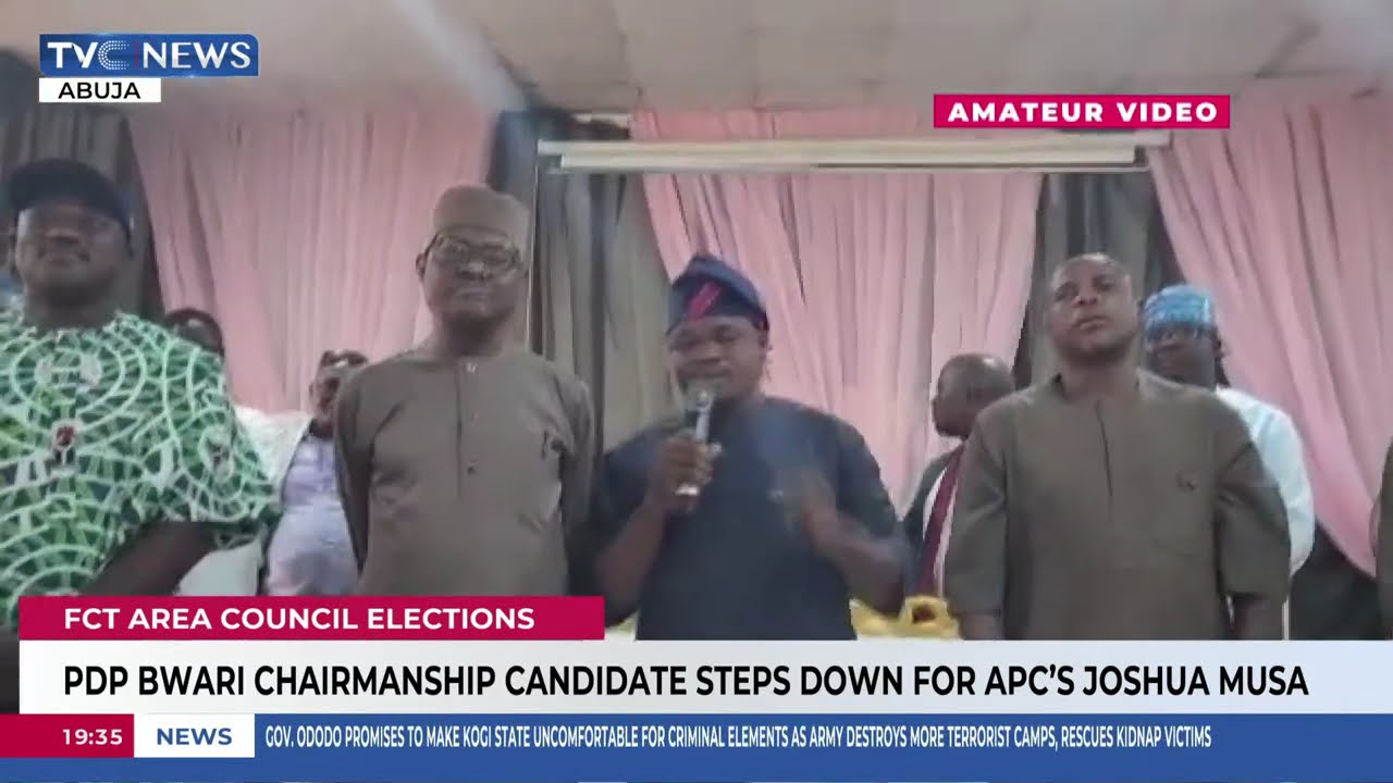 PDP Bwari Chairmanship Candidate Steps Down For APC's Joshua Musa