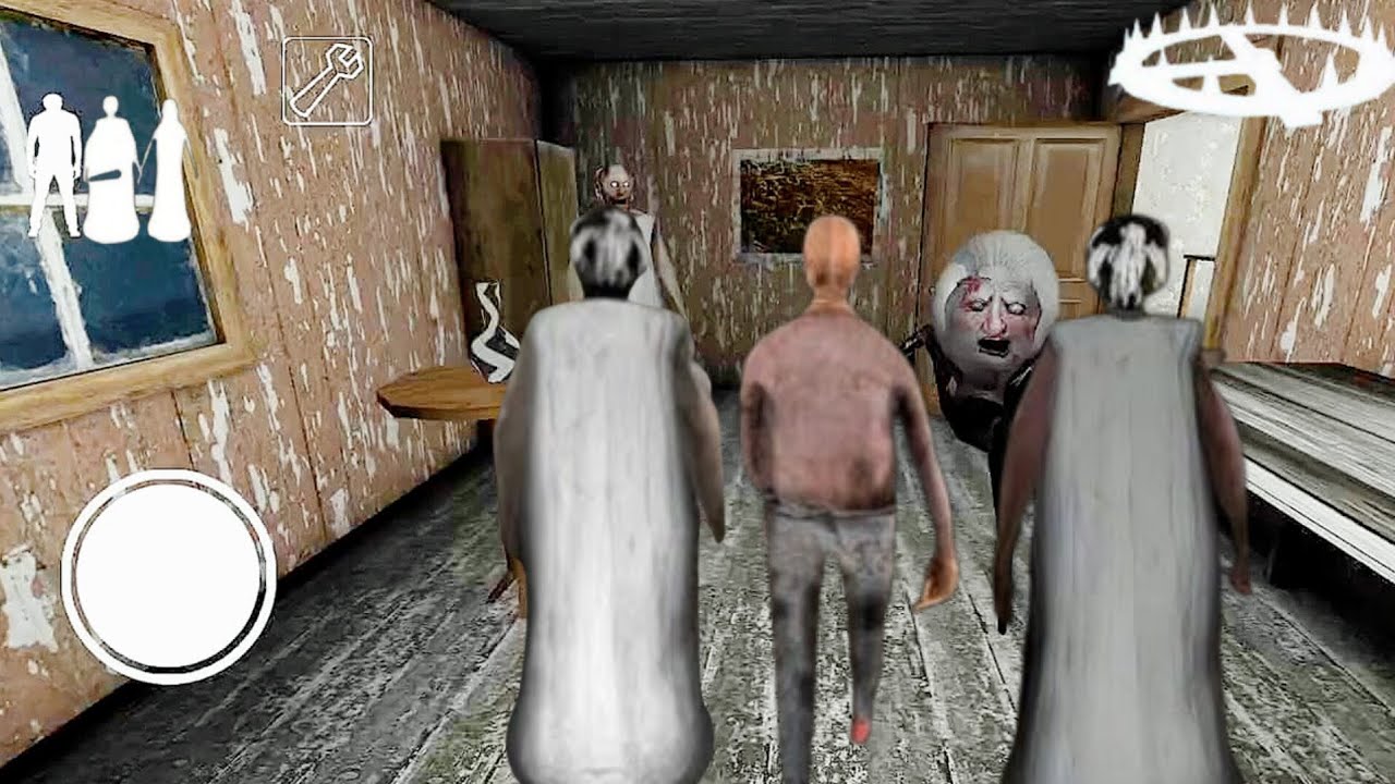 PLAYING AS GRANDPA AND GRANNY IN GRANNY CHAPTER 1 GAMEPLAY ESCAPE IN DOOR HORROR GAME 