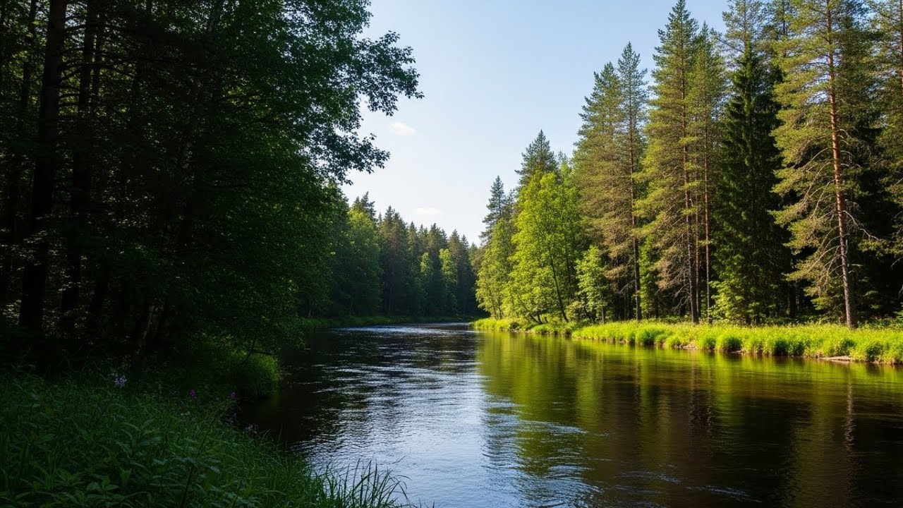 River Stream Sounds 🌊 Relaxing Water Ambience for Sleep and Stress Relief #1352