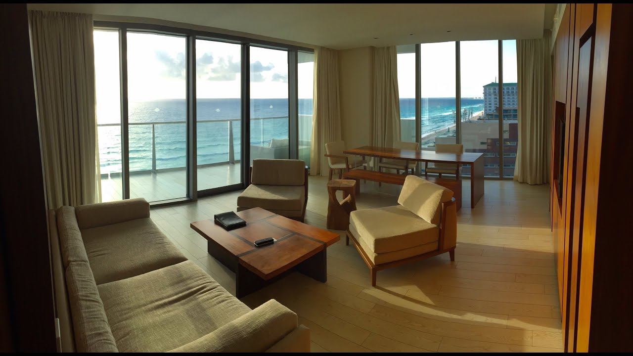Secrets the Vine Cancun Master Suite Ocean Front Room  4K HD