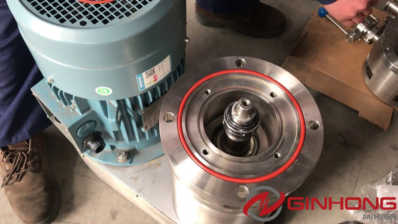 How to assemble the bottom entry homogenizer in RX vacuum mixer