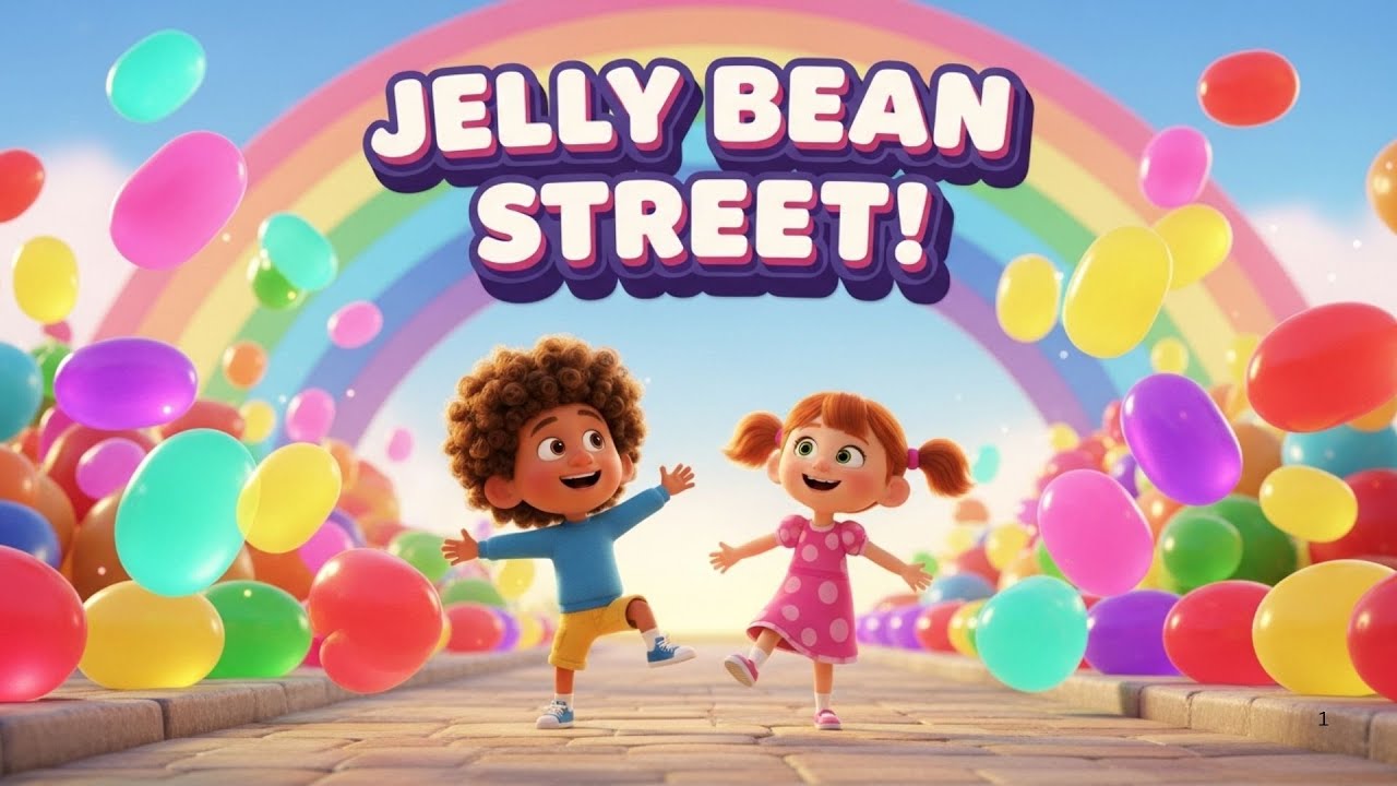 Tap Tap Wiggle Your Feet | Jelly Bean Street Dance Song | Colors & Action Song for Kid | Zuzu Melody
