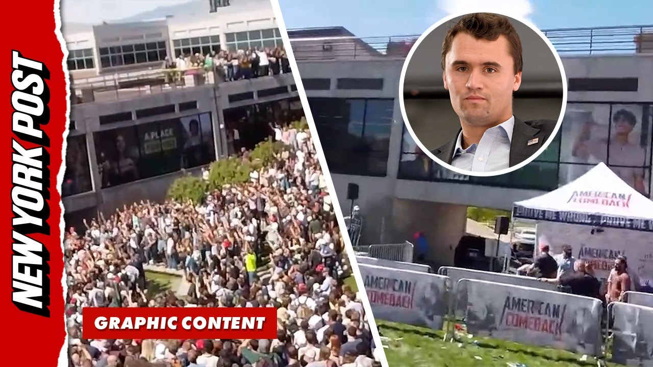 Livestream Shows Moments Before And After Charlie Kirk Was Fatally Shot At Utah Valley University
