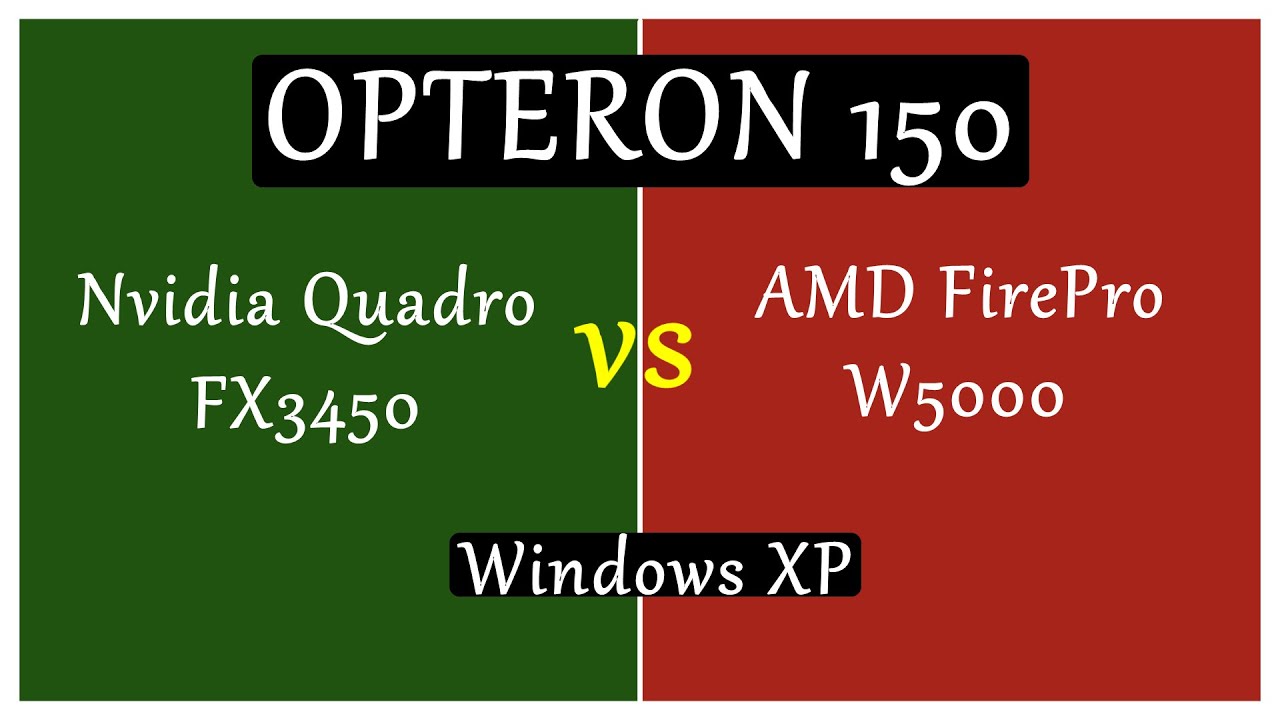 Zamiana Siekierki Na Kijek? Pojedynek Quadro FX3450 vs FirePro W5000 Na Opteronie 150 (s939)