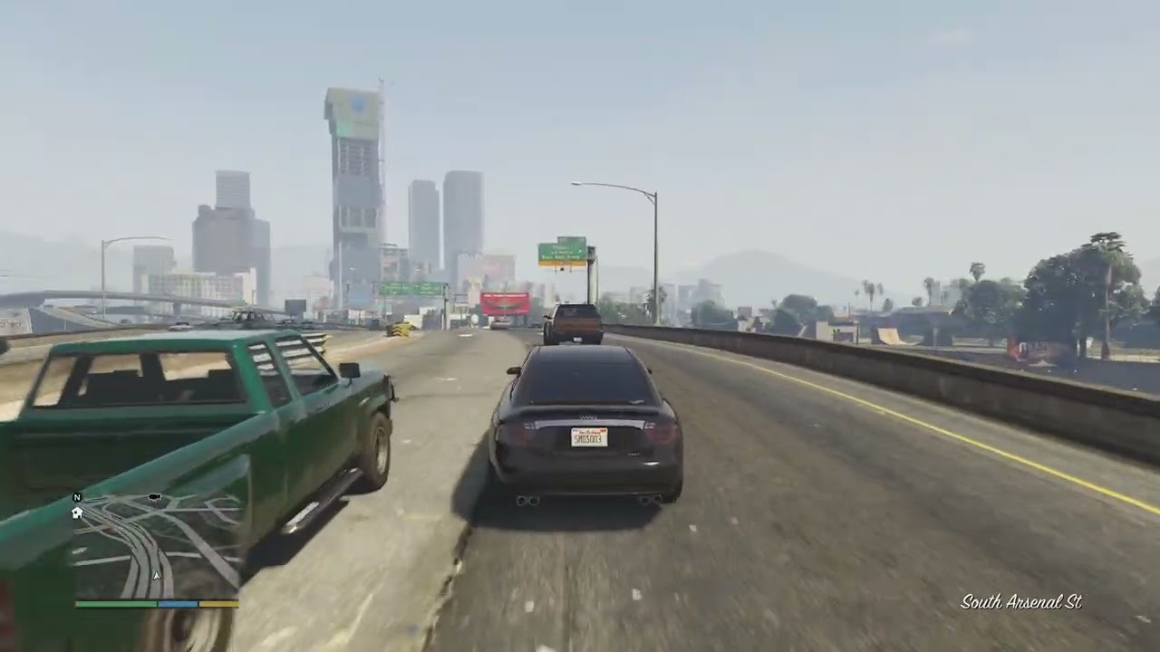 GTA V freeway road trip Tour