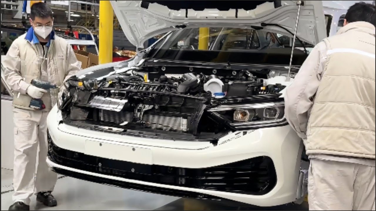 Inside Volkswagen & Audi Factory Assembly Wiring Crash Beams Radiator and Bumper Installation