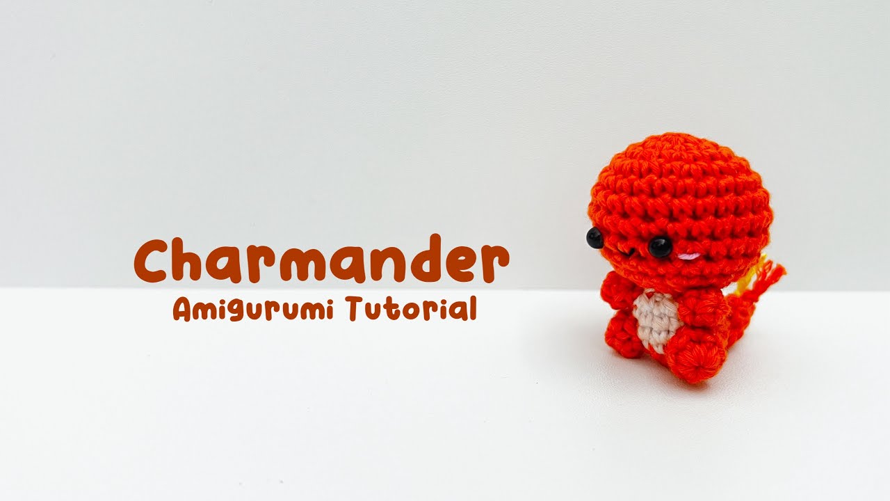 Tiny Charmander Amigurumi Crochet Tutorial | Step by Step | FREE PATTERN