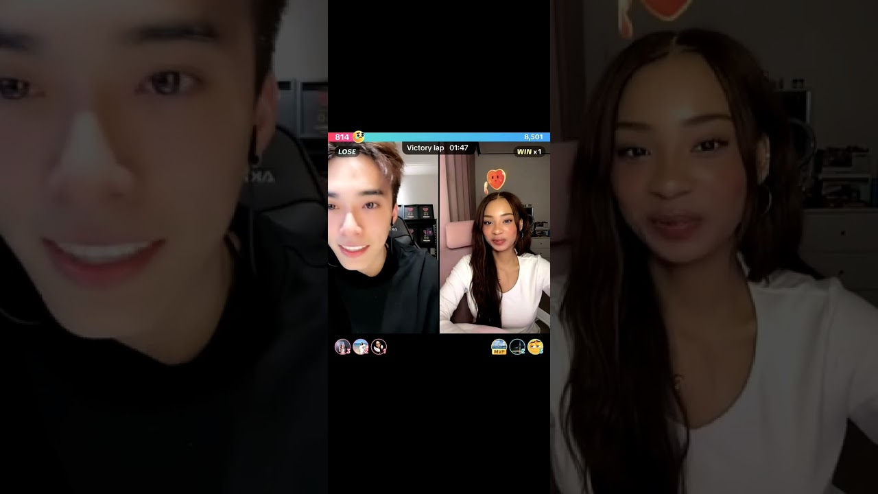 Queenie matched with Sean 😊.. Queenie teased him of doing yesterday's aegyo 😁😂..@Queenie,@Sean