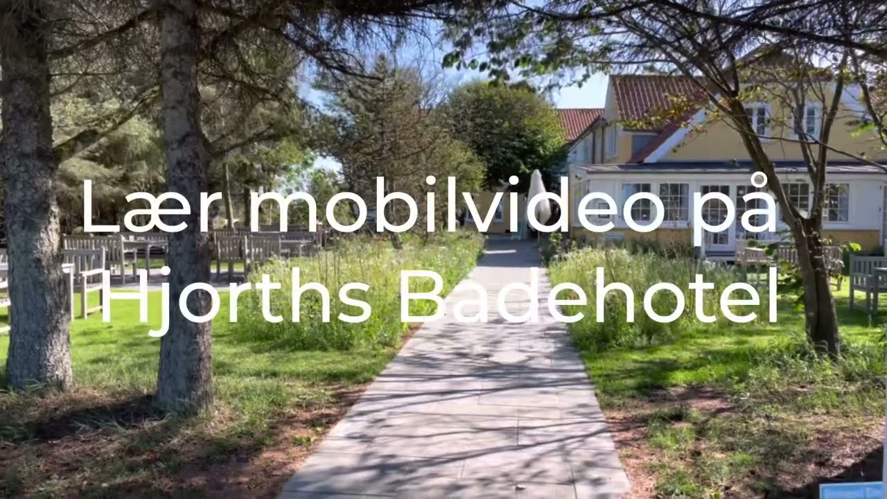 Lær mobilvideo på Hjorths Badehotel i Kandesterne syd for Skagen