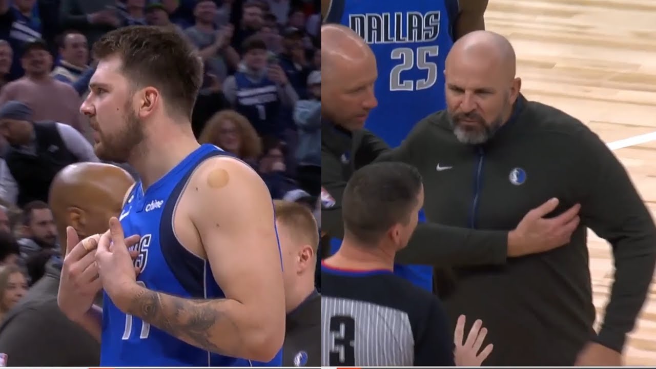 Luka Doncic and Jason Kidd were both ejected from the game for no reason - Mavericks vs Timberwolves