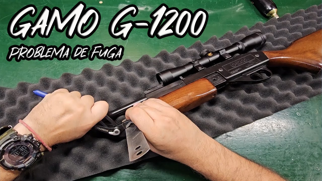 GAMO G-1200 INTENTAMOS PONER ADAPTADOR PARA BOTELLA DE CO2 12 GRAMOS
