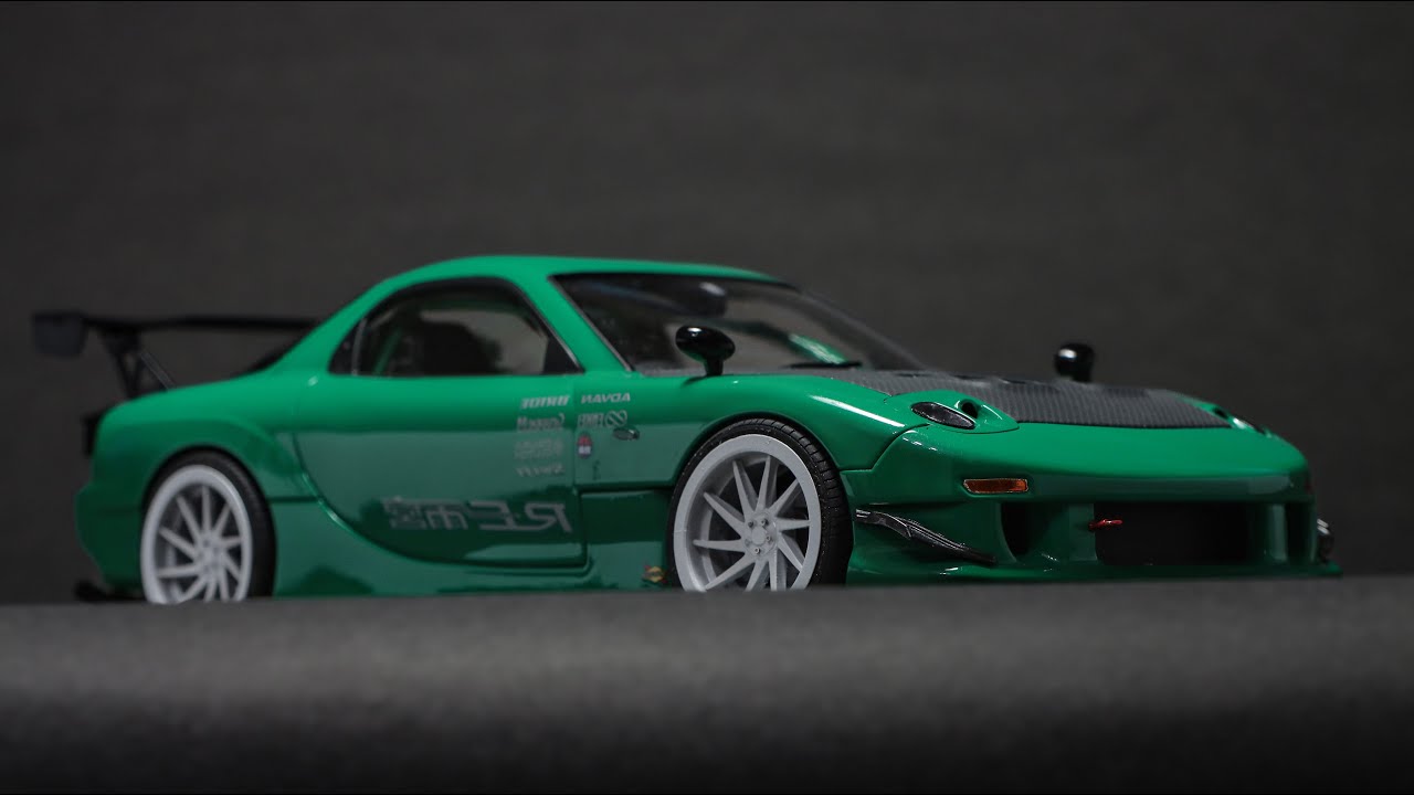 『模型時間』 1/24  Aoshima RE雨宮 RX-7 full build