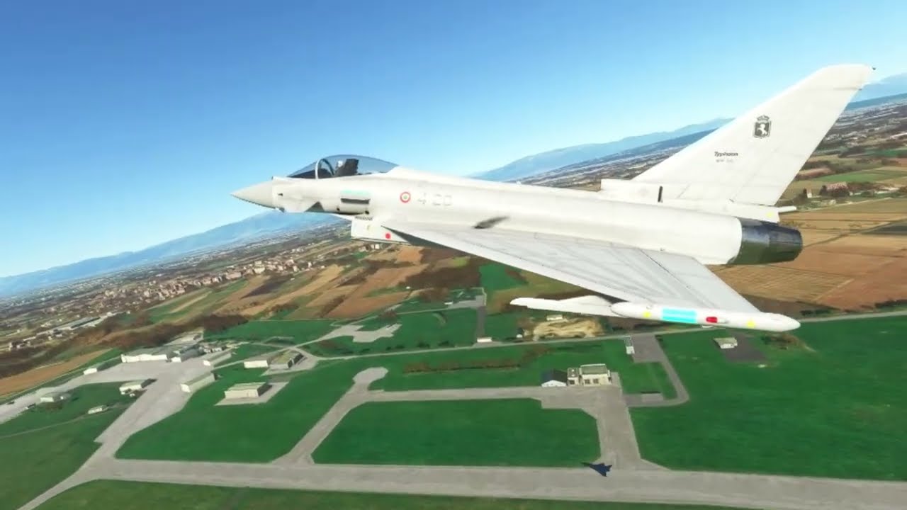Da Istrana a Grosseto con un Eurofighter del 4° Stormo - salita a 60.000 piedi