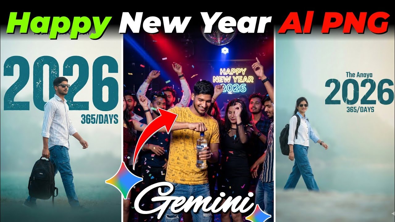 Trending Happy New Year 2026 Photo Editing😍 | Google Gemini New Year Photo Editing🥰 | Gemini Prompts
