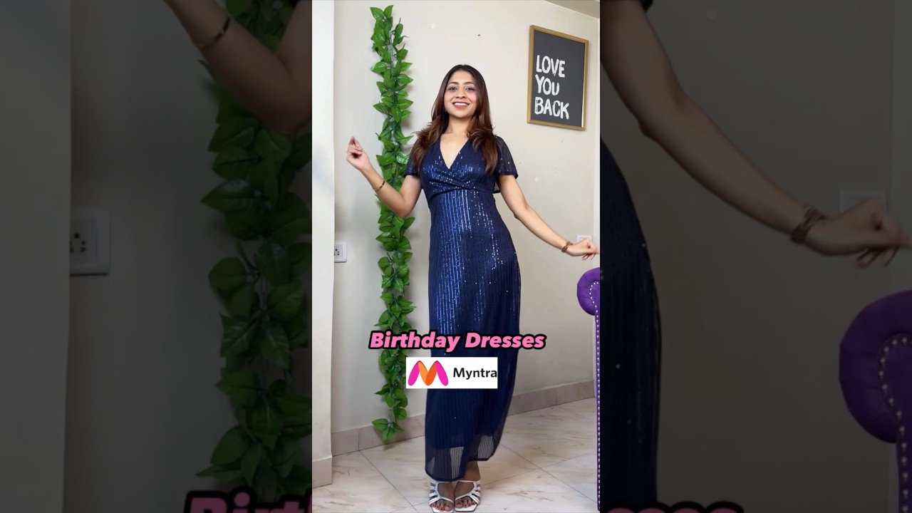 Myntra Birthday Party Dresses #birthdaydress #myntrahaul #shorts #youtubeshorts #partydress #fyp
