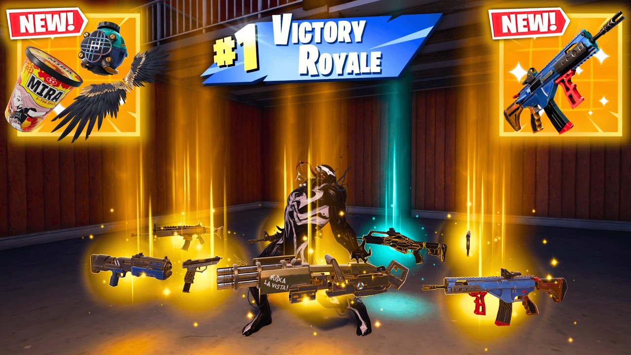 ALL MYTHIC AND EXOTIC GUNS IN FORTNITE (NEW! Fortnite Chapter 7 Season 1)