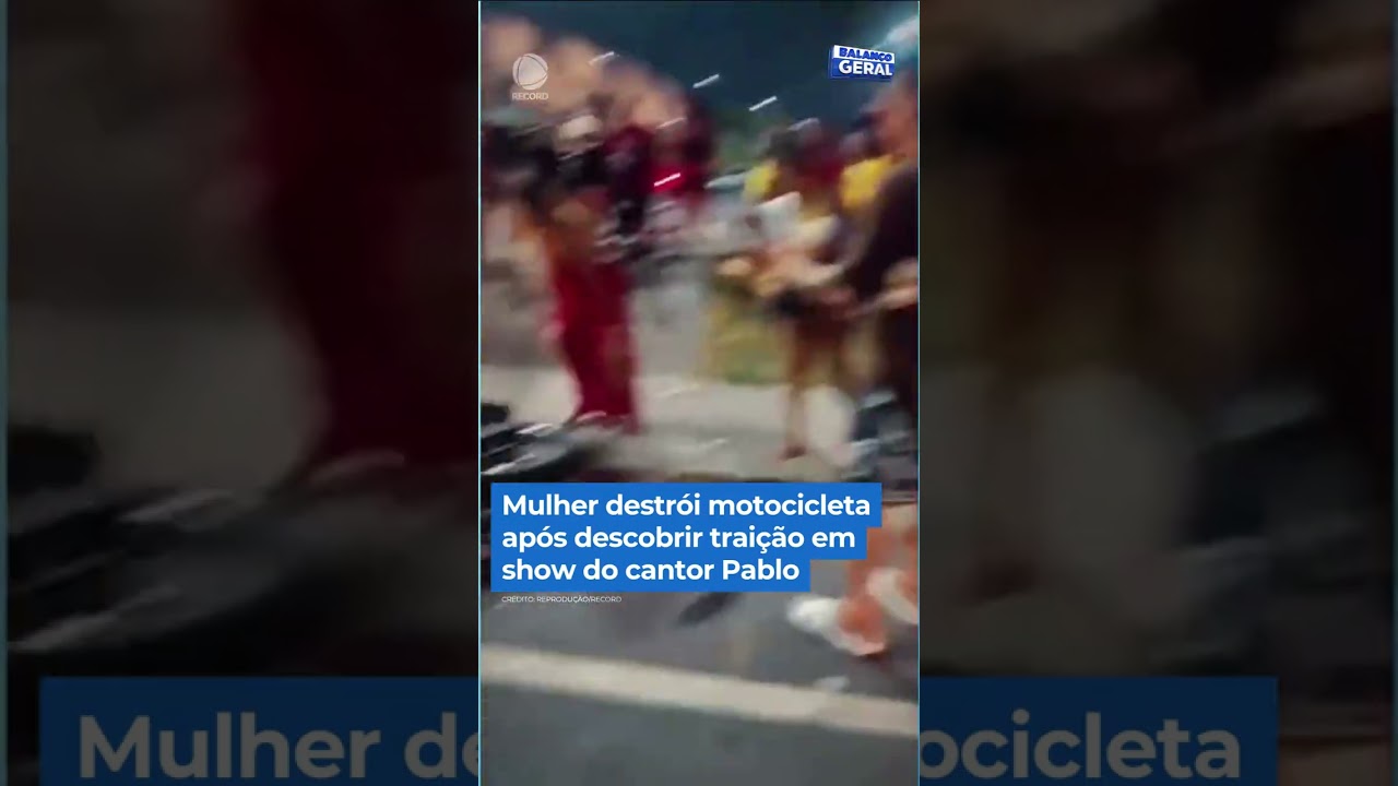 Mulher destr&oacute;i motocicleta ap&oacute;s descobrir trai&ccedil;&atilde;o. #Balan&ccedil;oGeral #SHorts