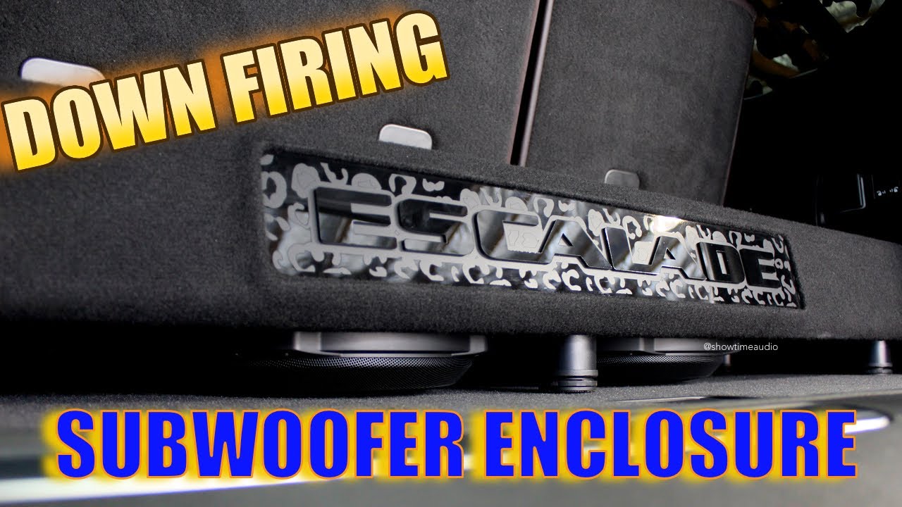 No space for bass? -Custom down firing subwoofer enclosure for Cadillac Escalade  #cadillacescalade