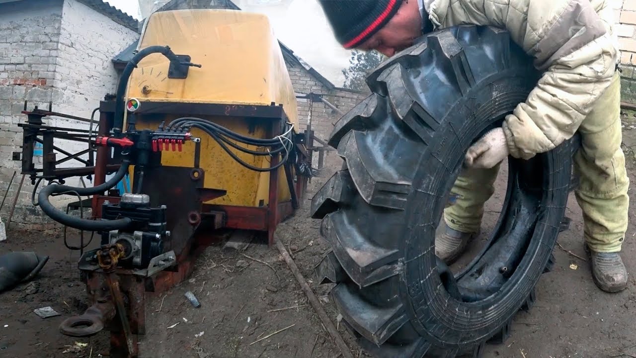 Переобуваем самодельный опрыскиватель на 2т.