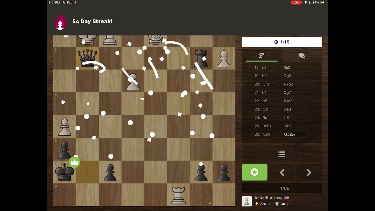 Day 44 of my 365 day chess challenge 