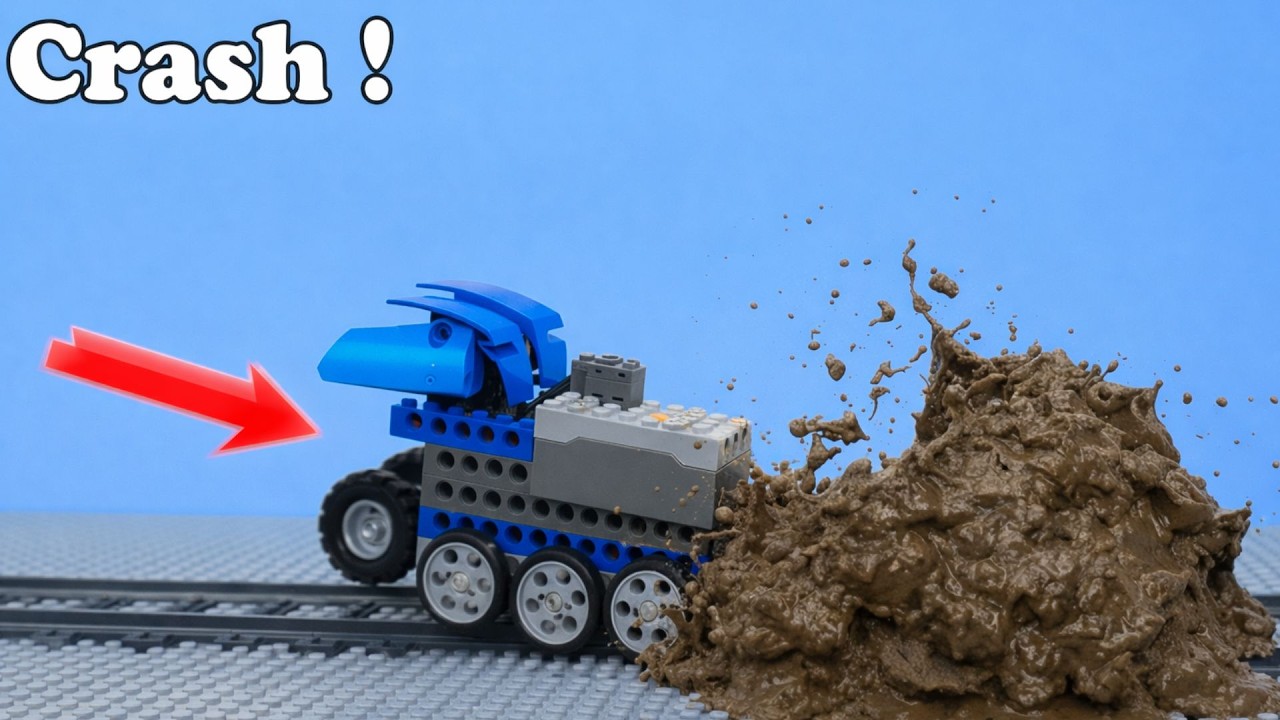 LEGO Technic Cars vs Mud Challenge - Stuck or Pass? | RM Bricks