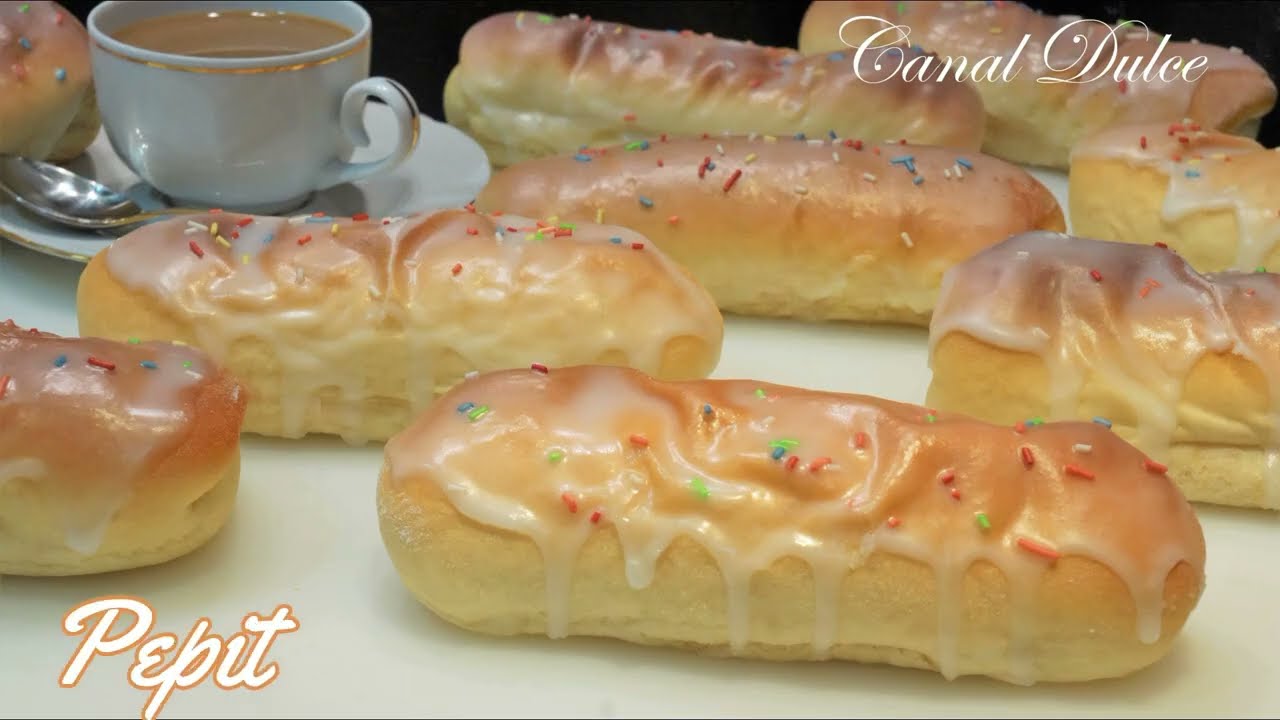 🎬   RECETA CÓMO HACER  XUXOS DE CREMA MÁS SALUDABLES | POSTRE CASERO SIN FREÍR