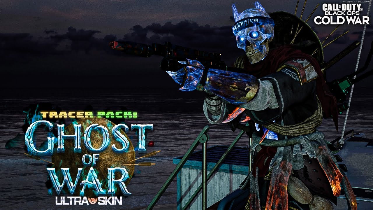 Ghost of War Ultra Skin Tracer Pack Showcase Black Ops Cold War Shot Down Finishing Move and More