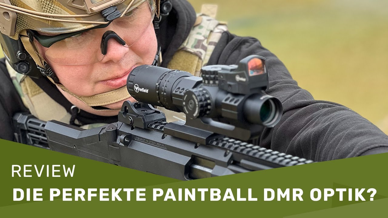 Firefield RapidStrike 1-4x24 inkl. Mini Red Dot, das perfekte Zielfernrohr für Paintball+ Schusstest