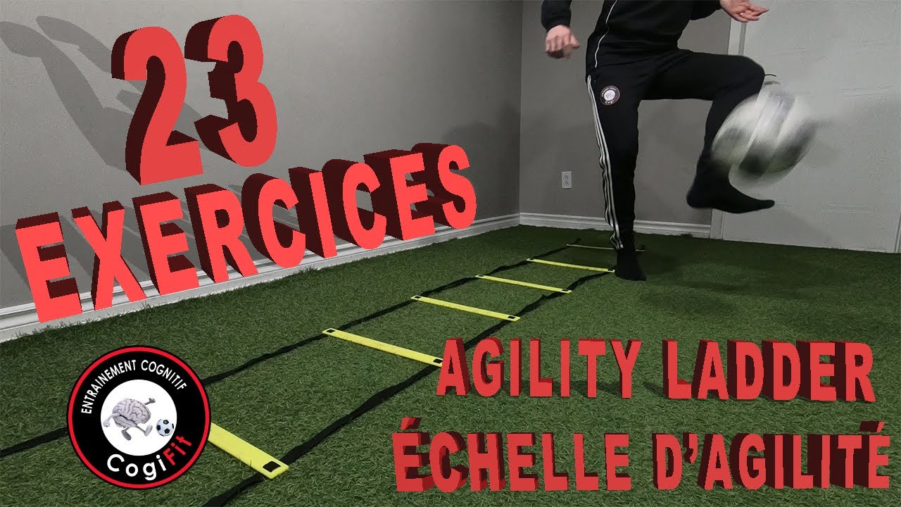 Entrainement de foot | 23 exercices pour travailler tes appuis | Foot à la maison ÉCHELLE AGILITÉ