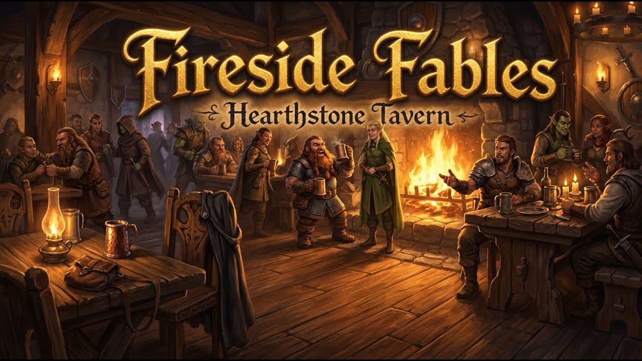 Fireside Fables: Cozy Fantasy Folk & Celtic Tavern Music for RPG & Study 🎻🔥