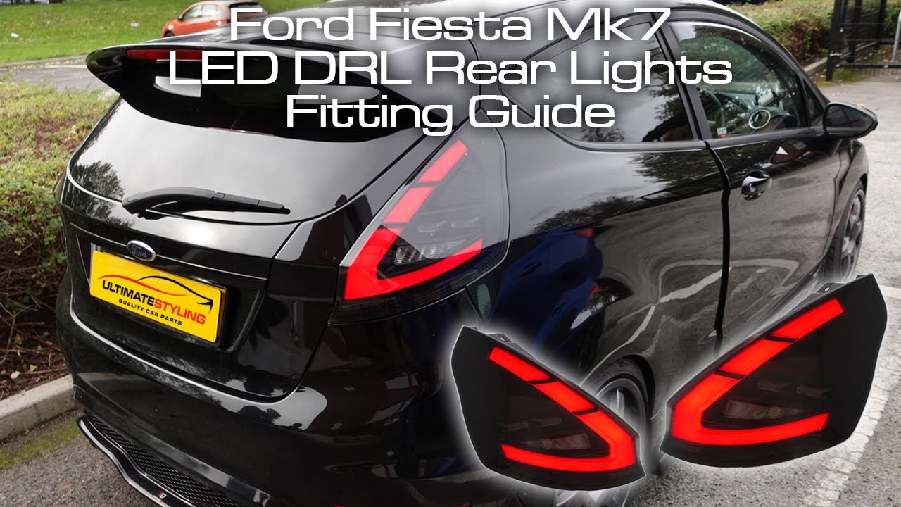 Ford Fiesta Mk7 LED Rear Lights with Dynamic Indicators & Start-up Animation Demo & Fitting Guide