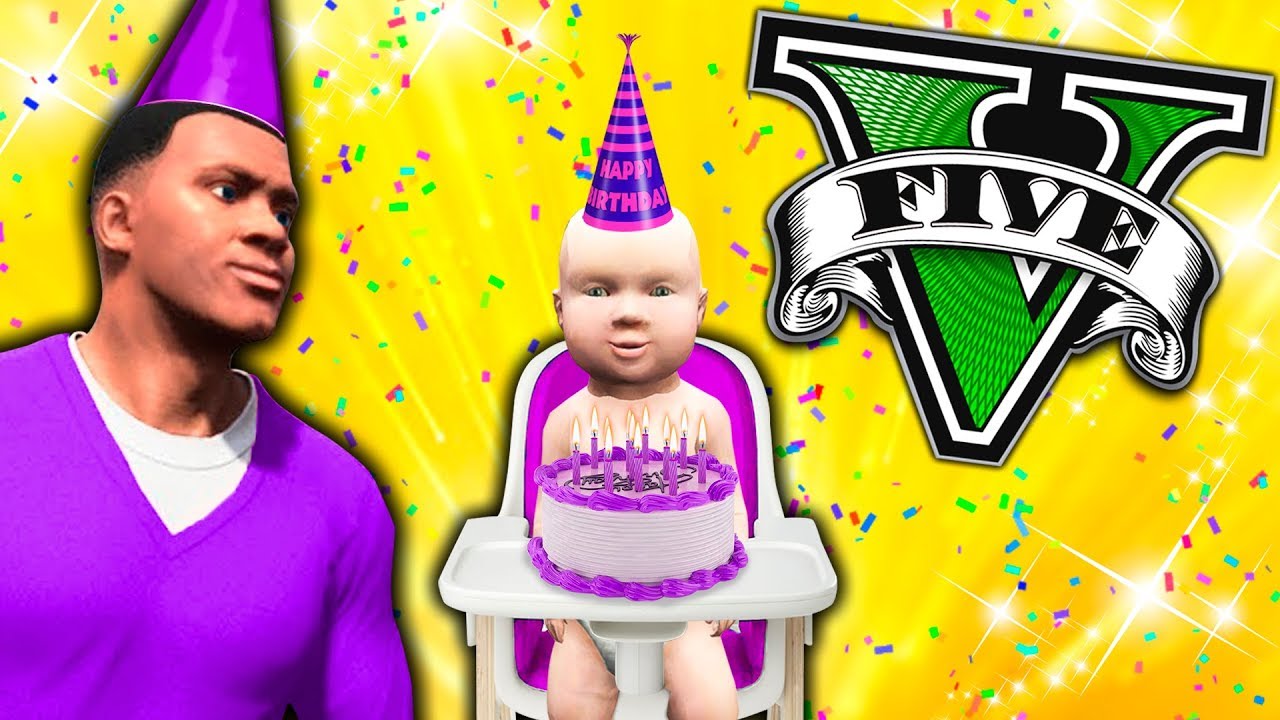 EL CUMPLEA&Ntilde;OS DEL HIJO DE FRANKLIN en GTA 5! Grand Theft Auto V - GTA V Mods