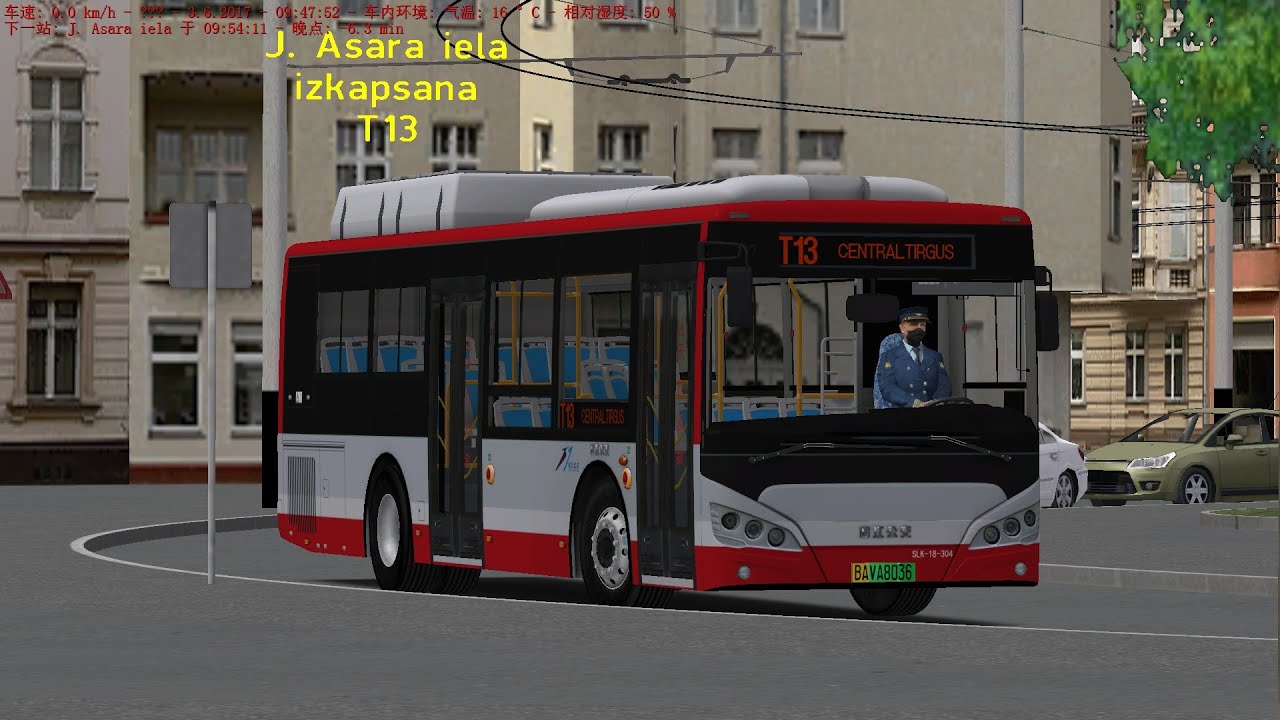 OMSI2 RIGA Line T13 SUNLONG SLK6109UDHEVZ