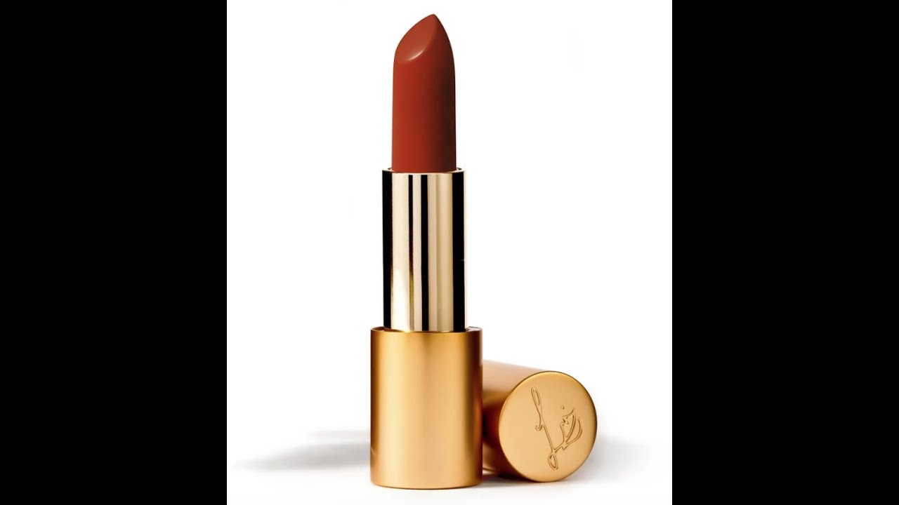 Lisa Eldridge 2021 Velvet Dragon Lipstick on Light Olive Skin Tone!
